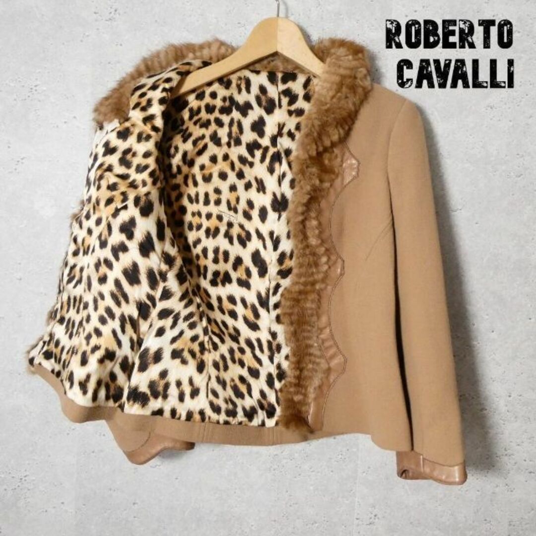 美品 ROBERTO CAVALLI ミンクファー ジャケット コート