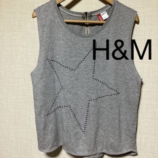 エイチアンドエイチ(H&H)の値下げ　¥1888→¥1777  H&M  袖なしカットソー　バングラデシュ製(カットソー(半袖/袖なし))