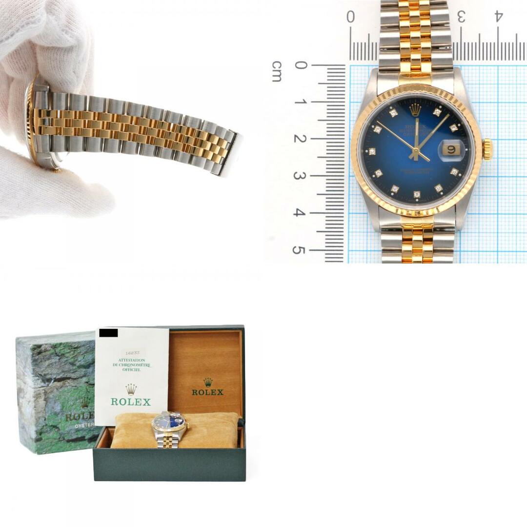 ロレックス  デイトジャスト オイスターパーペチュアル 腕時計 ステンレススチール 16233G 自動巻き メンズ 1年保証  ROLEX