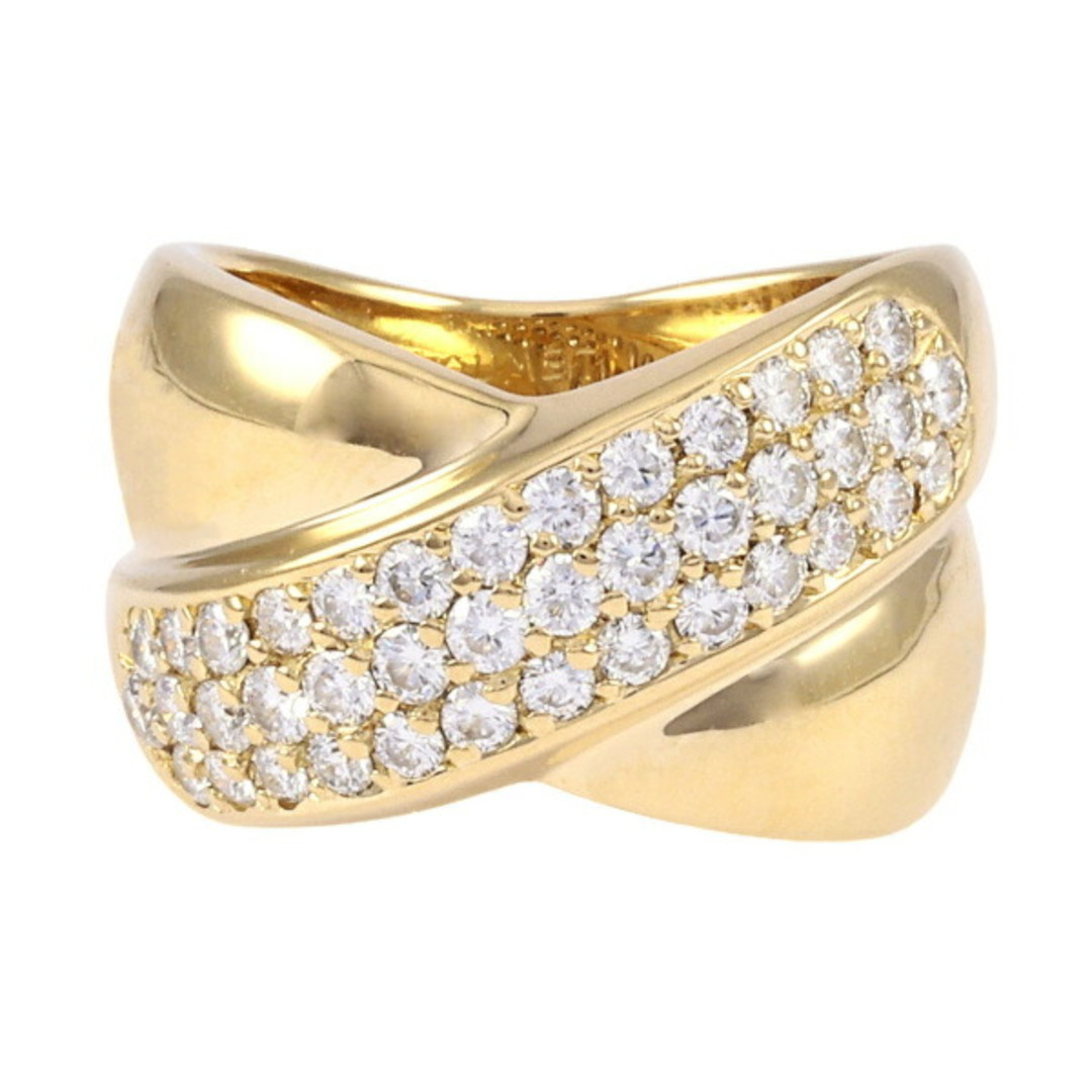CHAUMET - ショーメ ヴィオラ K18YG イエローゴールド リング 中古