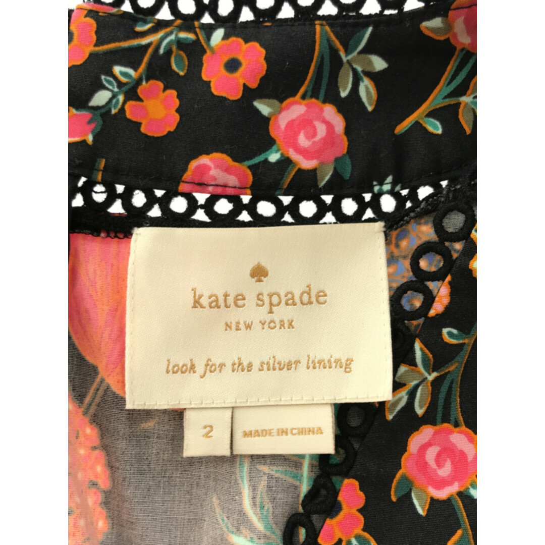 kate spade ケイト・スペード ノースリーブフラワードレスワンピース ...