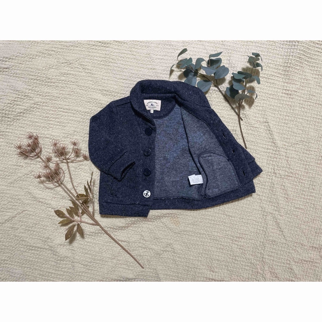 UNITED ARROWS green label relaxing(ユナイテッドアローズグリーンレーベルリラクシング)の　ツイードジャケット【green label relaxing】 キッズ/ベビー/マタニティのキッズ服女の子用(90cm~)(ジャケット/上着)の商品写真