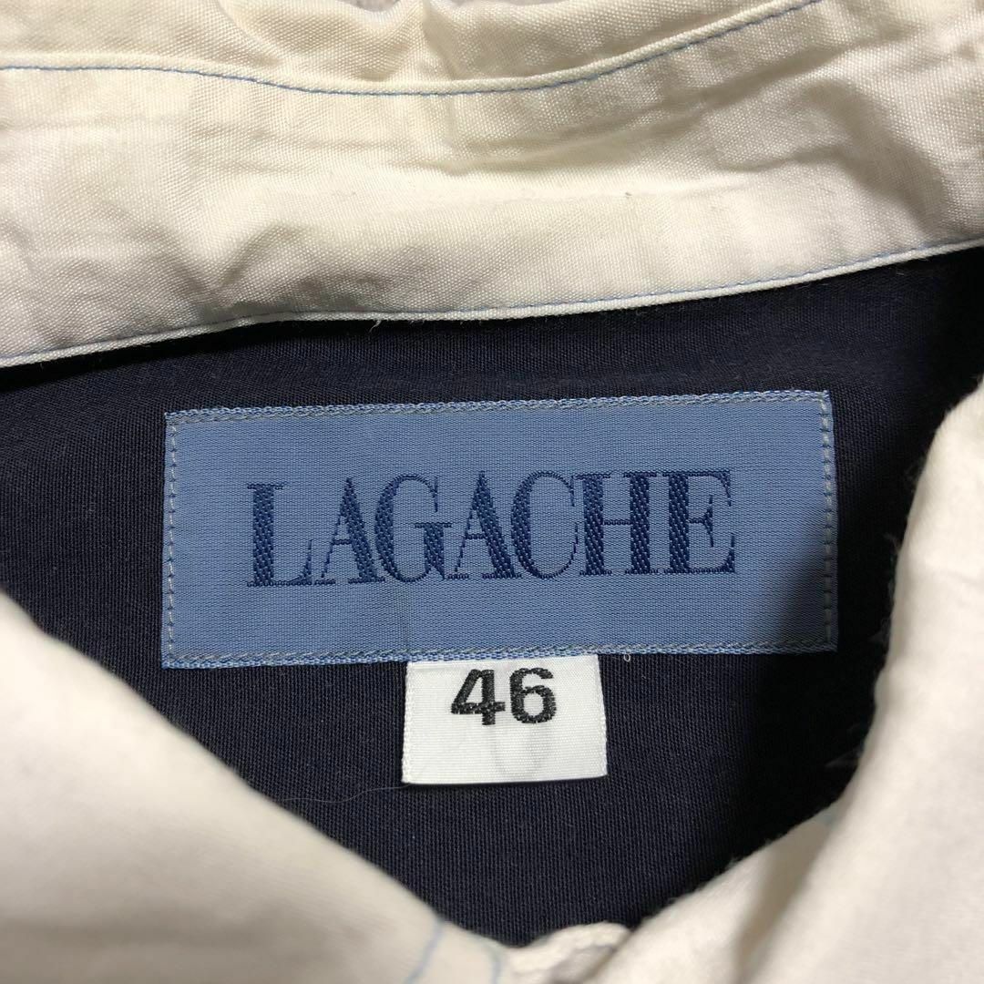 lagache 90s ヴィンテージ 刺繍ロゴ BDシャツ サイズ46 メンズのトップス(シャツ)の商品写真