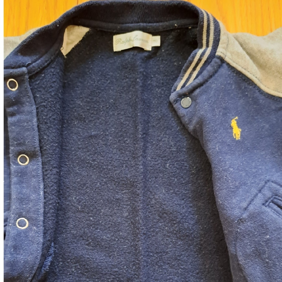 POLO RALPH LAUREN(ポロラルフローレン)のベビー　ラルフローレンロンパース70　カバーオール キッズ/ベビー/マタニティのベビー服(~85cm)(カバーオール)の商品写真