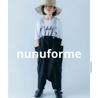 ♡美品♡ nunuforme ヌヌフォルム　サスペンダー付きパンツ　ブラック　黒