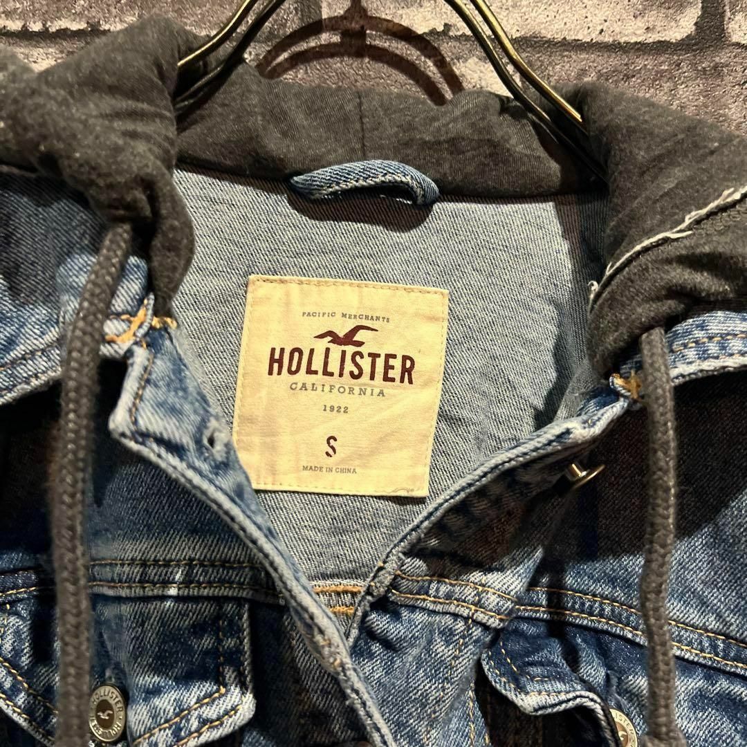 Hollister - 90s古着 ブランドヴィンテージデニムジャケット ダメージ