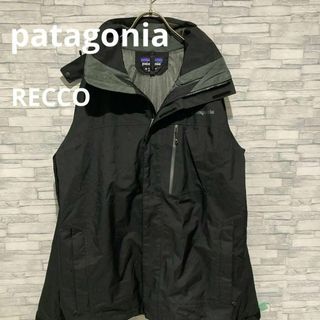 パタゴニア(patagonia)の超美品　パタゴニア　スノーショットナイロンジャケット　撥水加工　マウンテン　　黒(ナイロンジャケット)