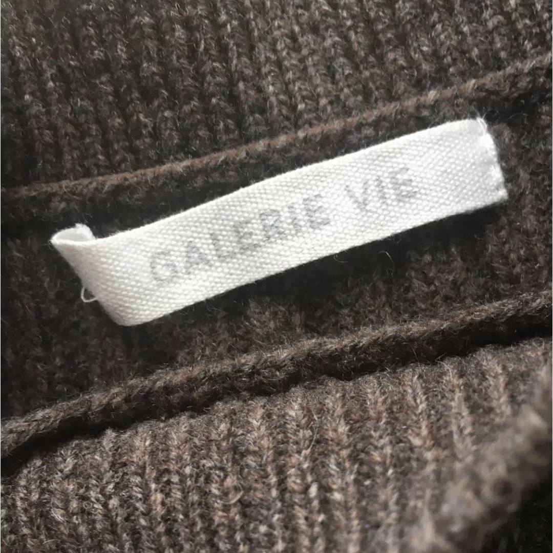 GALERIE VIE ウールカシミヤ ビルドネック プルオーバー ニット