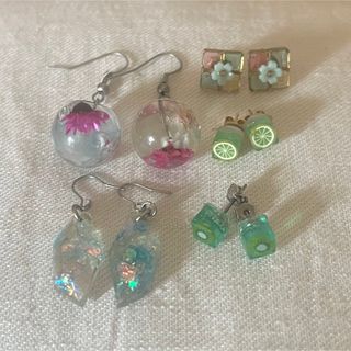 レジンピアス　5点セット　ハンドメイド(ピアス)