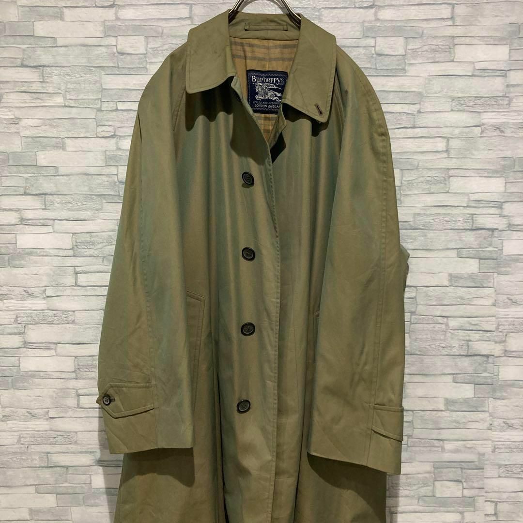 BURBERRY - 激レア 90'sオールドバーバリー ステカラーコート 玉虫色