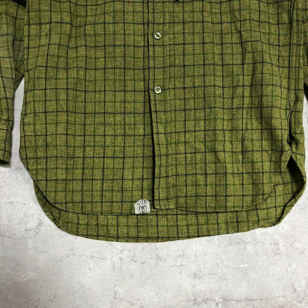 Pendleton ペンドルトン 60s チェックウールシャツ グリーンサイズL