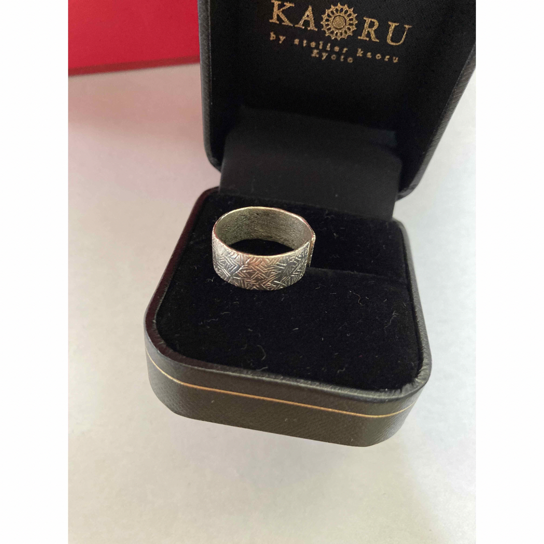 KAORU(カオル)の美品　カオル　kaoru オルナート　リング　k10 グリーンゴールド レディースのアクセサリー(リング(指輪))の商品写真
