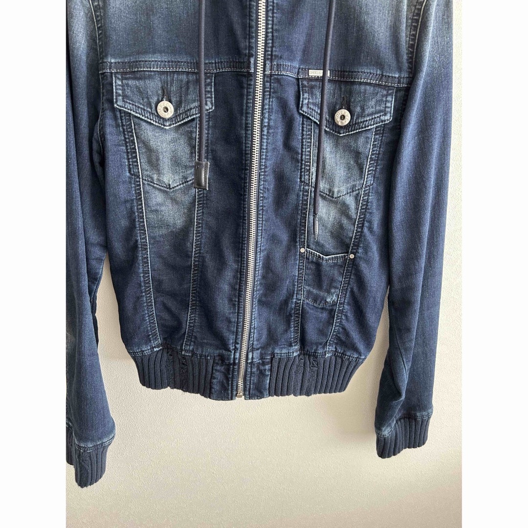 新品 DIESEL 白 レディース ショートデニムジャケット ディーゼル XXS