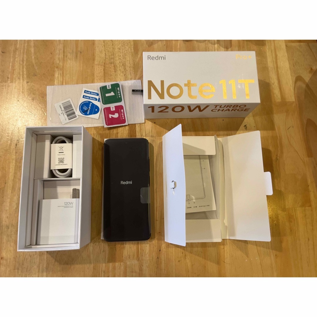 xiaomi Redmi note 11T pro + 8 256GB 黒色スマートフォン/携帯電話