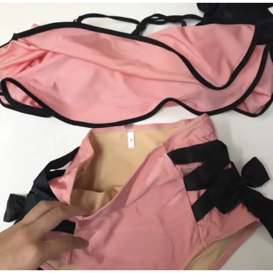PAMEO POSE - ラス1☆新品未使用!編み上げ風 フリルリボン PAMEO POSE - ラス1☆新品未使用!編み上げ風 フリルリボン