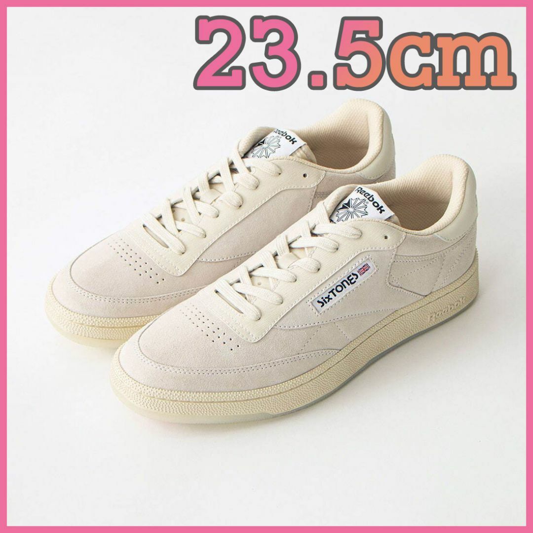 SixTONES Reebok スニーカー　クリーム　23.5