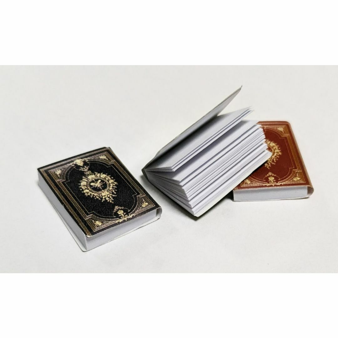 ミニチュア☆魔導書③☆本☆ノート☆色違い3種類セット☆柄違いあり