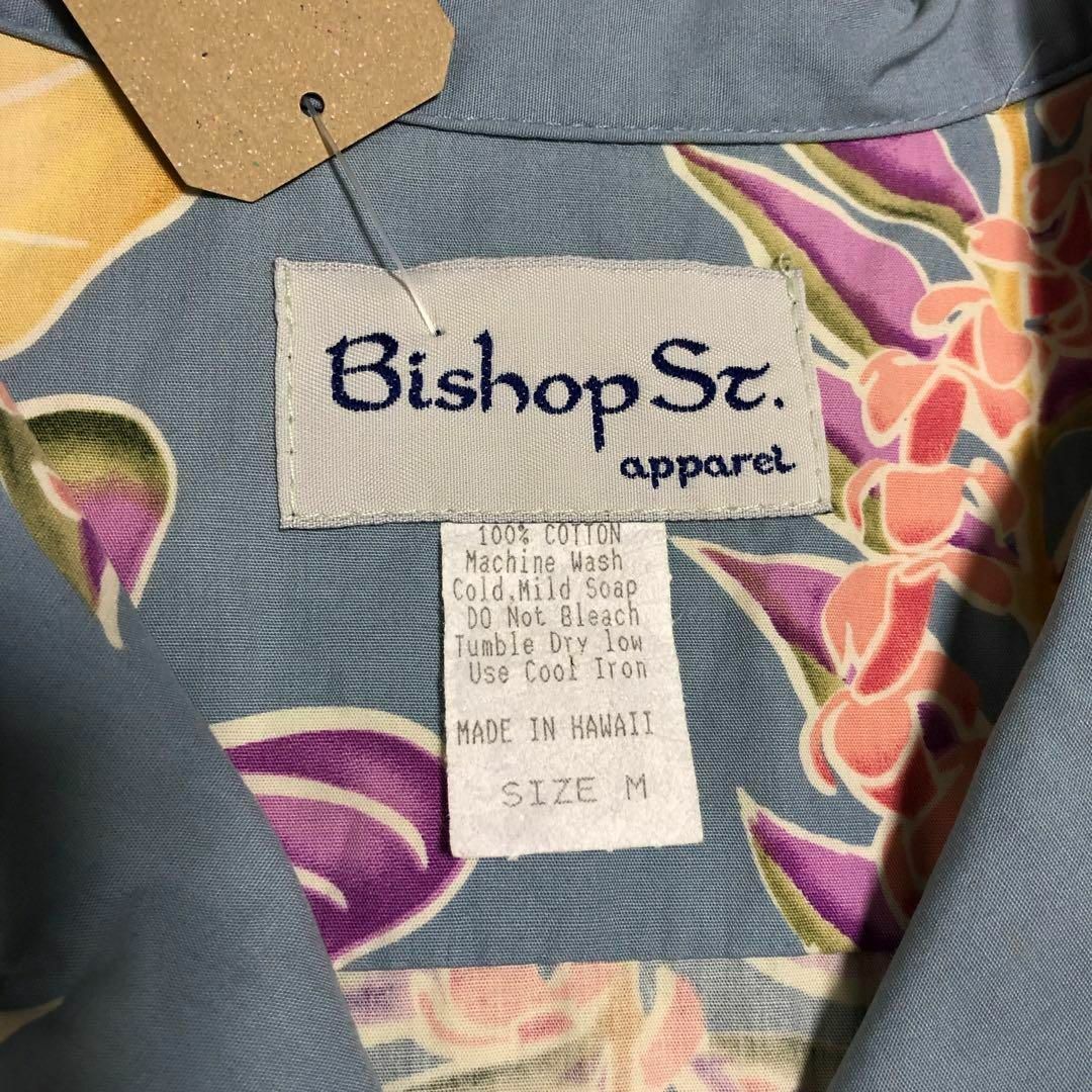 bishop st 90s コットンアロハシャツ ハワイアン サイズXL相当メンズ