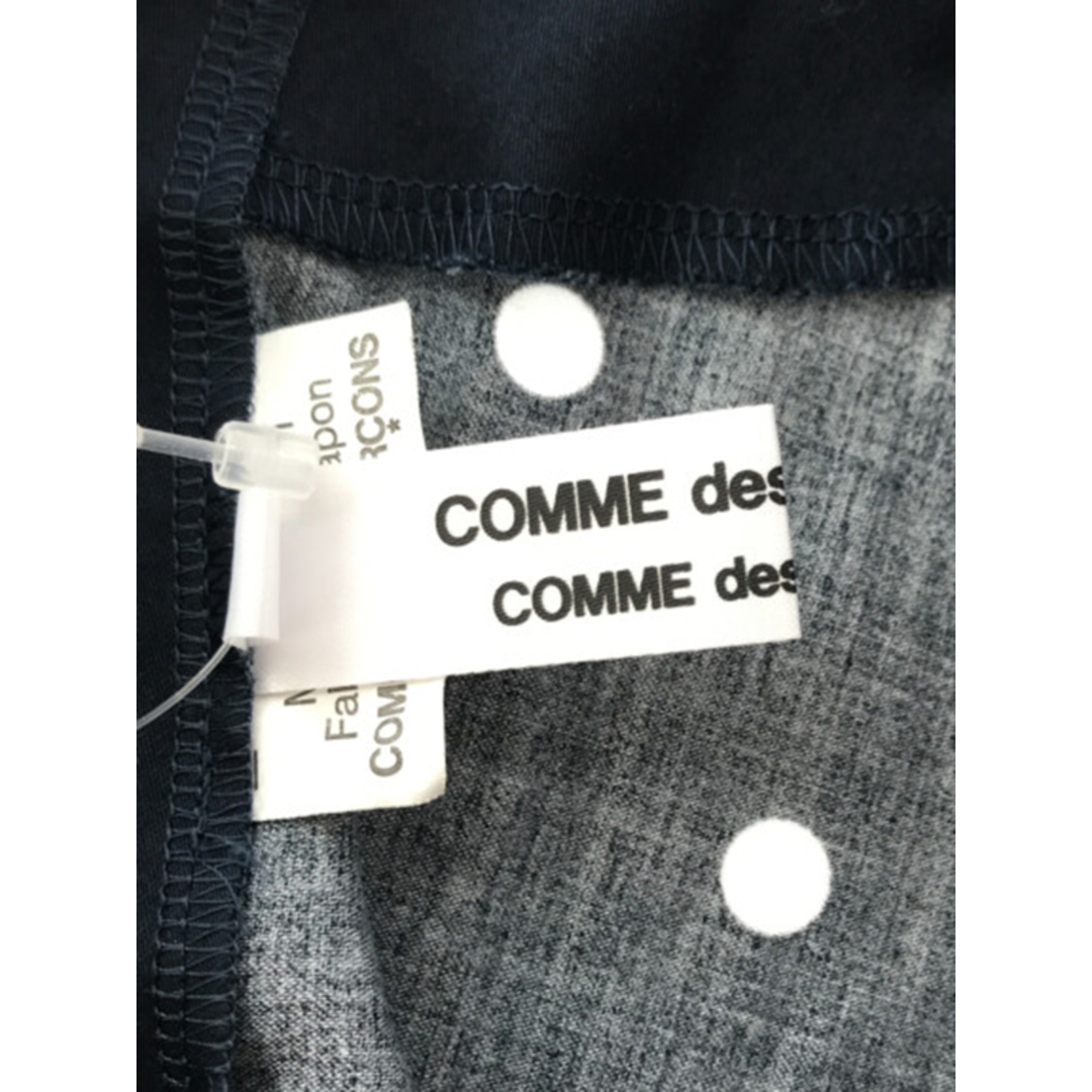 COMME des GARCONS(コムデギャルソン)のコムデギャルソンコムデギャルソン 15SS ドット柄ブラウス ネイビー XS レディースのトップス(シャツ/ブラウス(半袖/袖なし))の商品写真