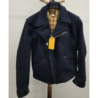 テンダーロイン(TENDERLOIN)の【新品未使用】timewornclothing メルトン ライダース 36(ライダースジャケット)