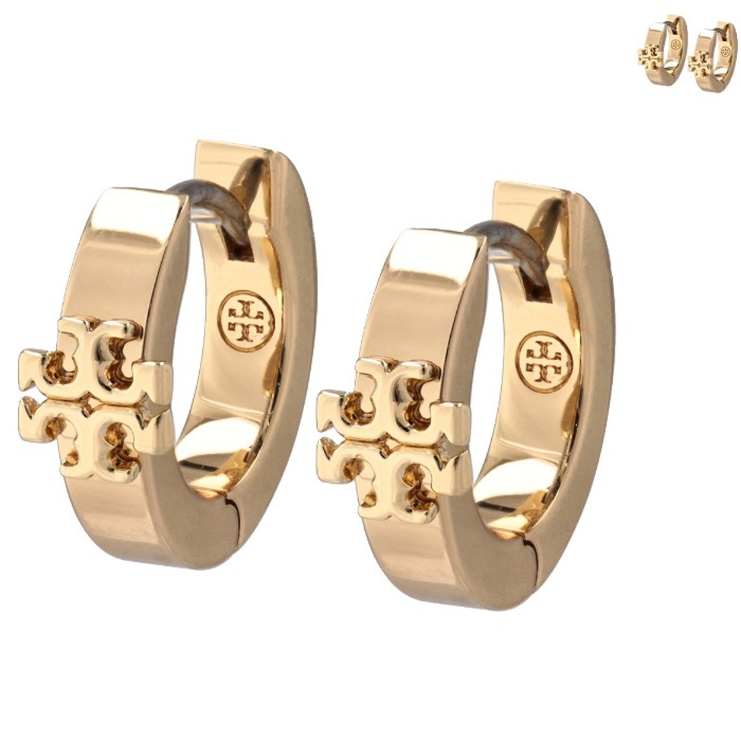 トリーバーチ TORY BURCH ピアス KIRA キラ フープピアス ダブルTロゴ ニッケルフリー 2023年秋冬新作 155514 0098