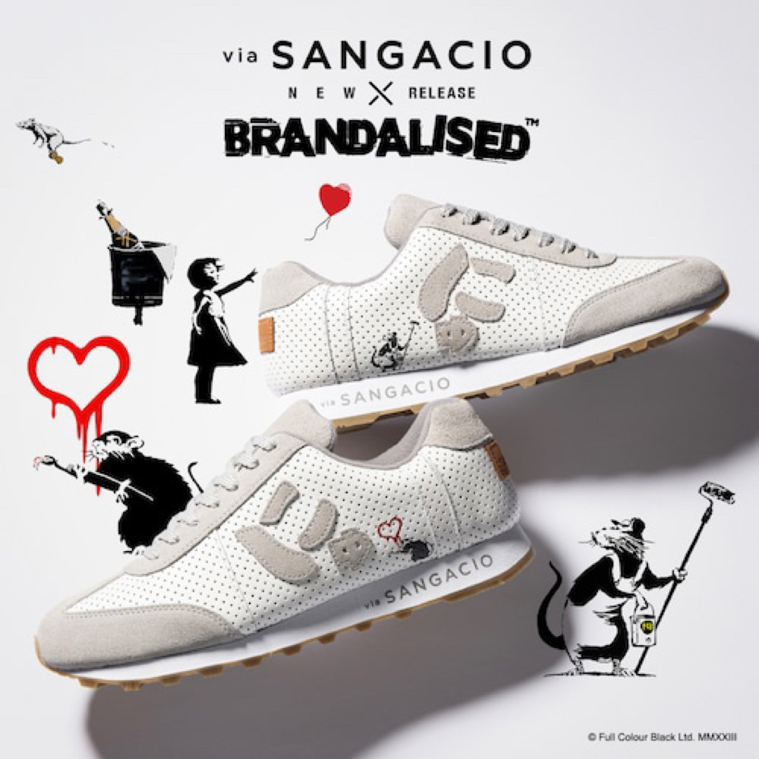 via SANGACIO×BRANDALISED　サンガッチョ　バンクシーモデル