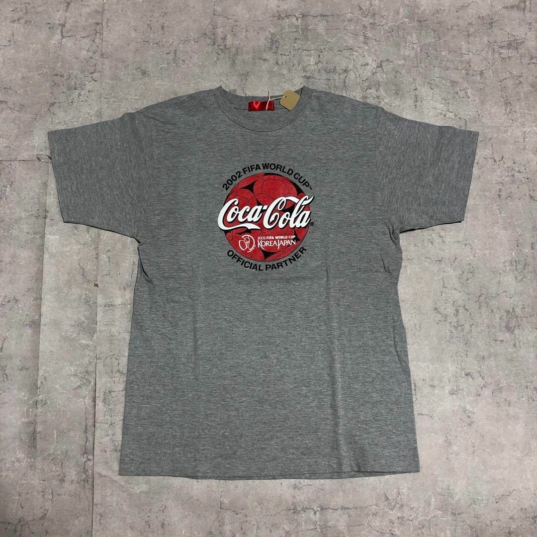 コカコーラ 1999年製 日韓ワールドカップ オフィシャルTシャツ グレー L