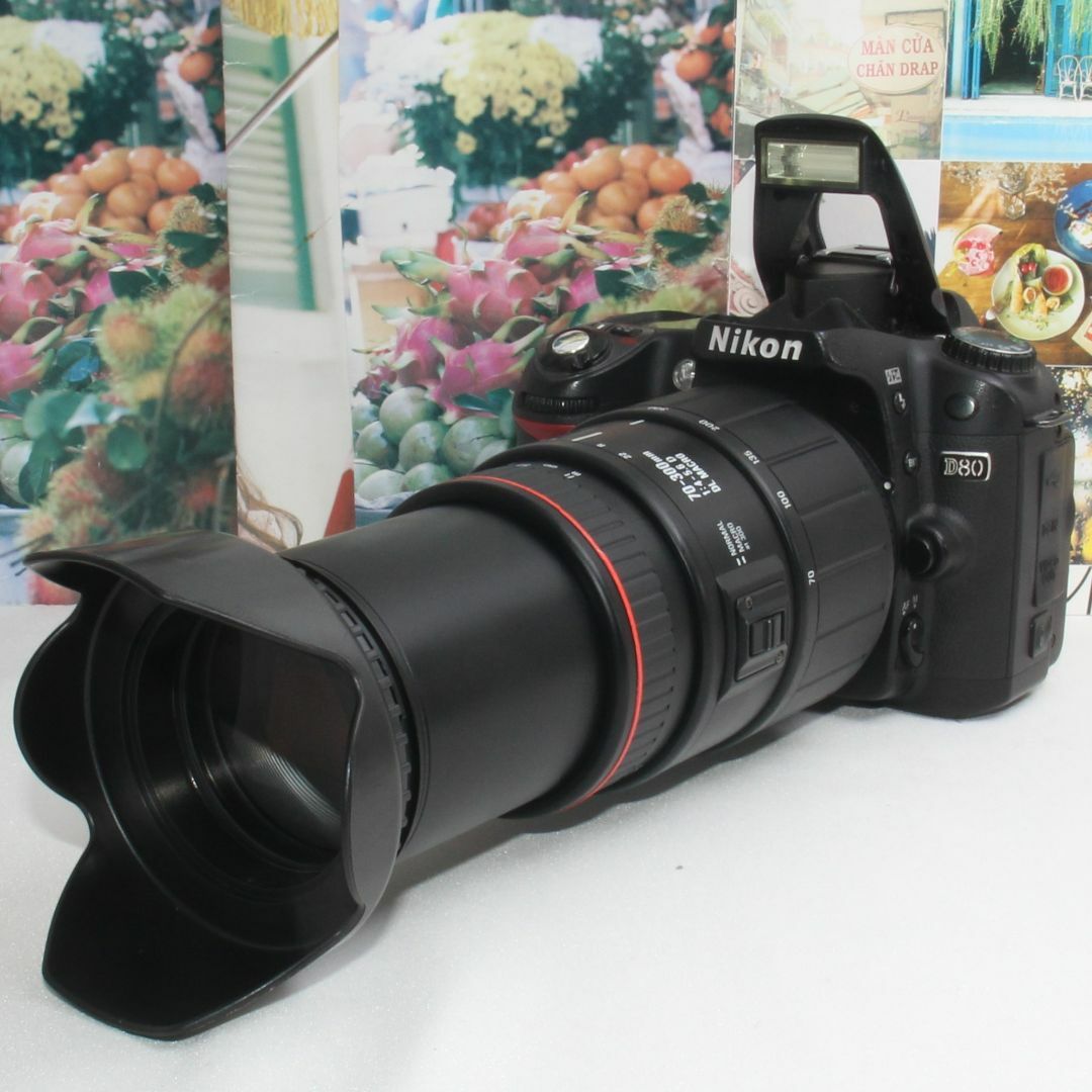 ❤️新品カメラバック付き❤️ニコン D80 超望遠 300mm レンズセット❤️