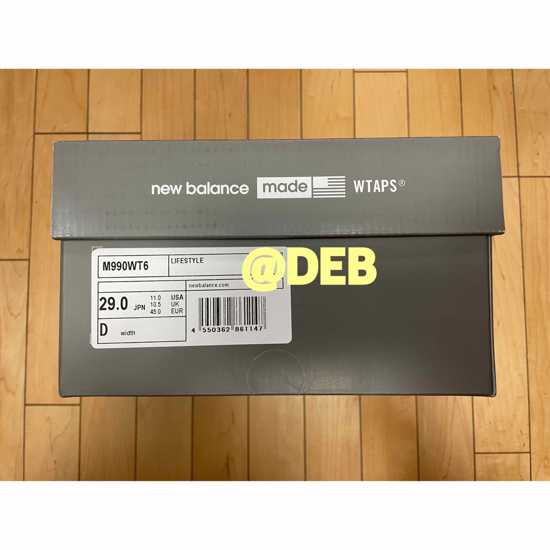 WTAPS × New Balance 990V6 Gray 29.0cm - スニーカー