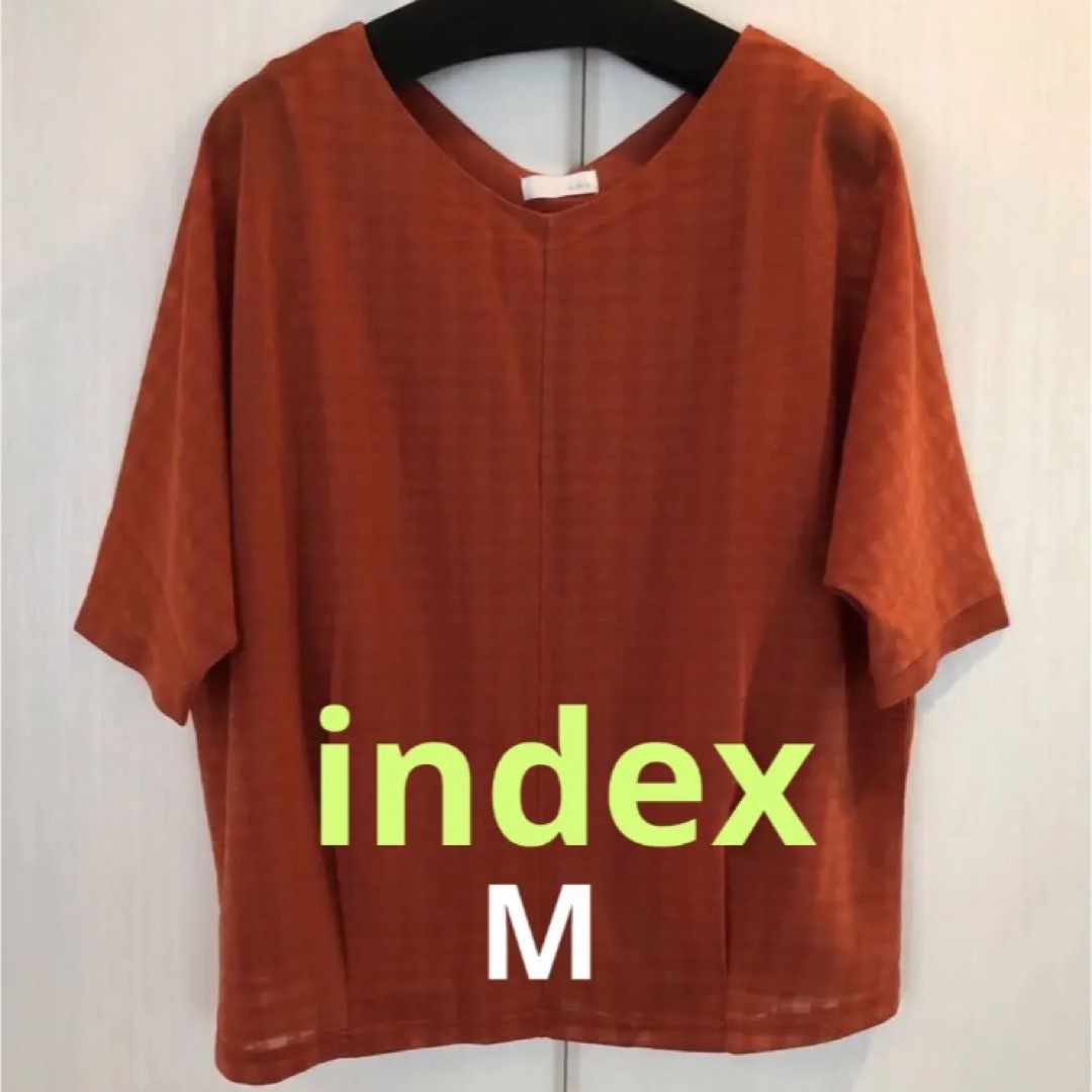 INDEX(インデックス)のindex　インデックス　プルオーバー　オレンジ　M レディースのトップス(カットソー(半袖/袖なし))の商品写真