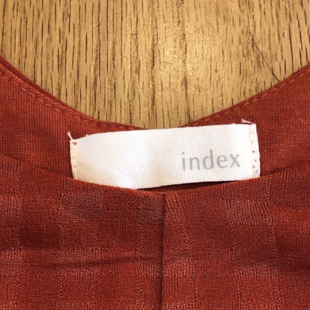 INDEX(インデックス)のindex　インデックス　プルオーバー　オレンジ　M レディースのトップス(カットソー(半袖/袖なし))の商品写真