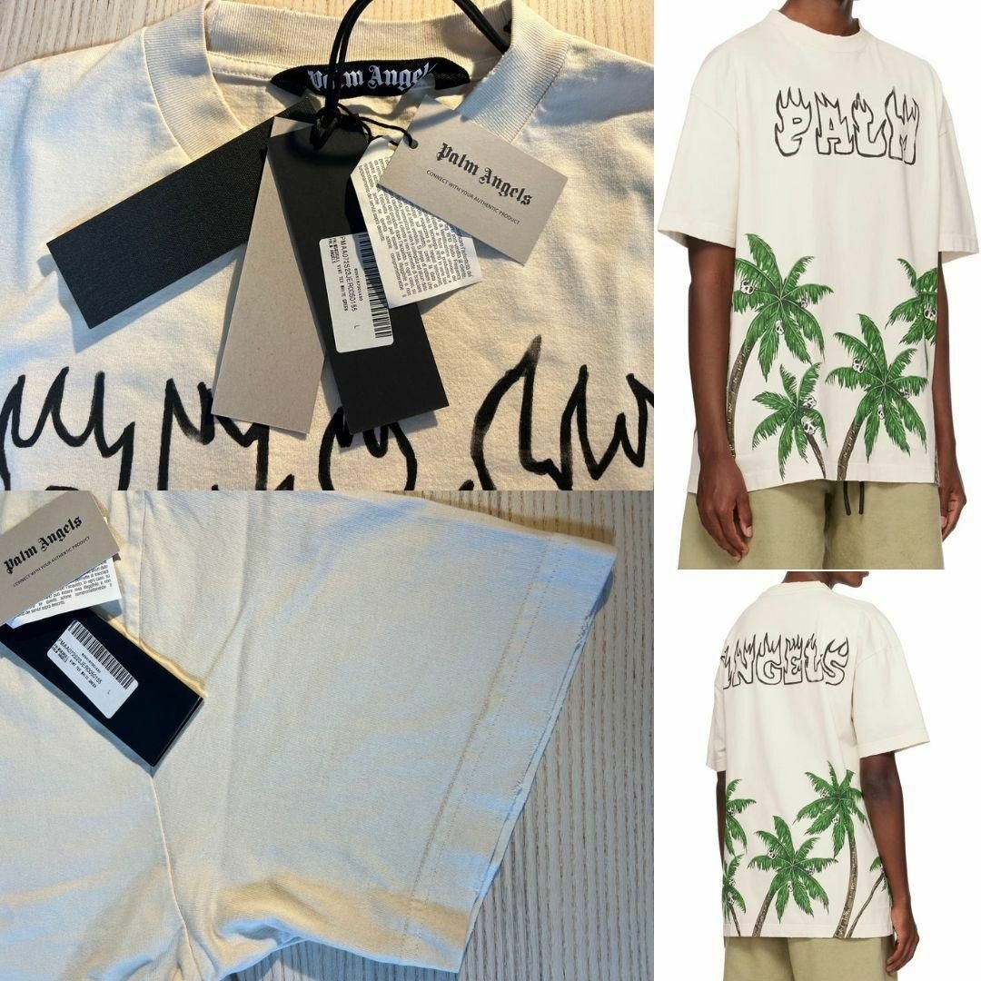 未使用・本物保証☆PALM ANGELS PALMS&SKULL Tシャツ XL