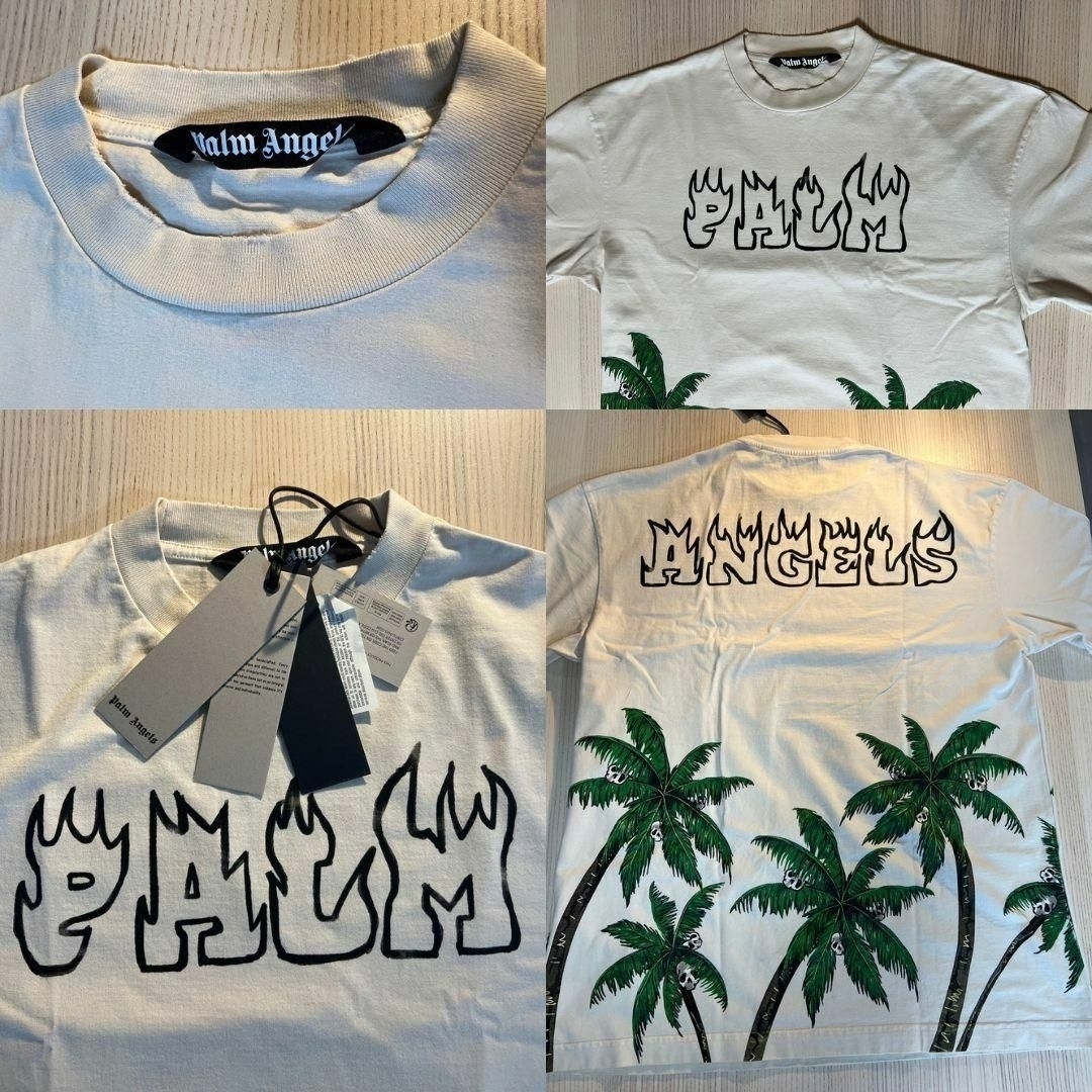 未使用・本物保証☆PALM ANGELS PALMS&SKULL Tシャツ XL