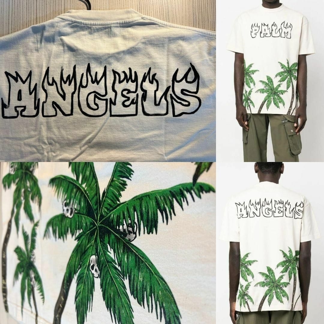 未使用・本物保証☆PALM ANGELS PALMS&SKULL Tシャツ XL