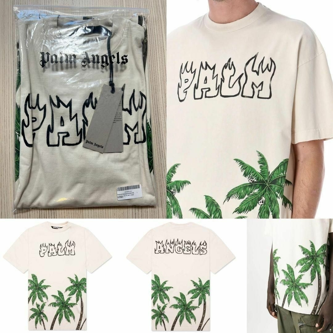 未使用・本物保証☆PALM ANGELS PALMS&SKULL Tシャツ XL