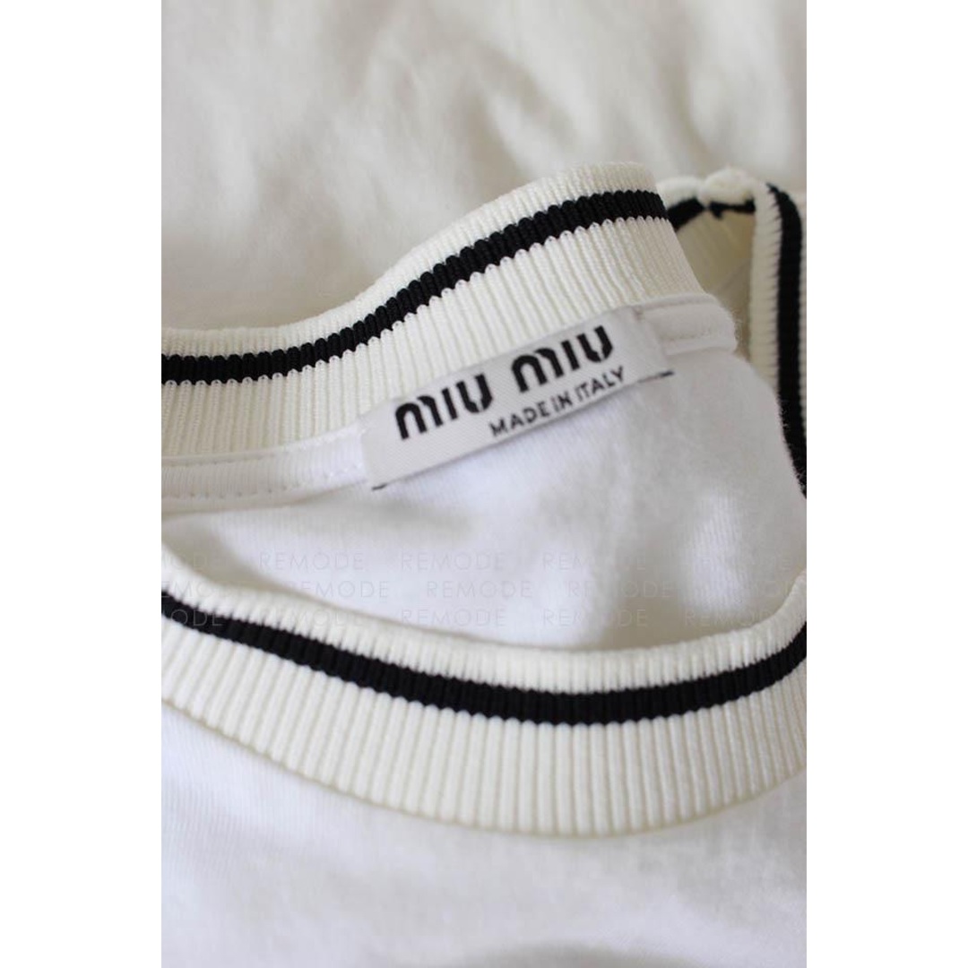 MIU MIU｜ビーズフラミンゴTシャツ｜AYPp