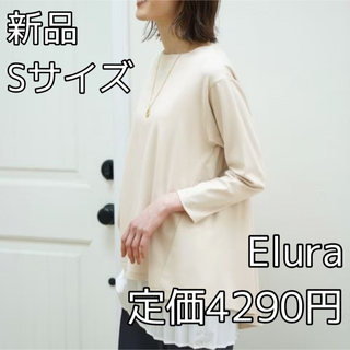 3563 Elura ドレスアップTシャツ 新品 Sサイズ(Tシャツ(長袖/七分))