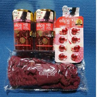 エリップス(ellips)のellips  ヘアオイル　レディーシャイニー 　ヘアターバン付き(オイル/美容液)