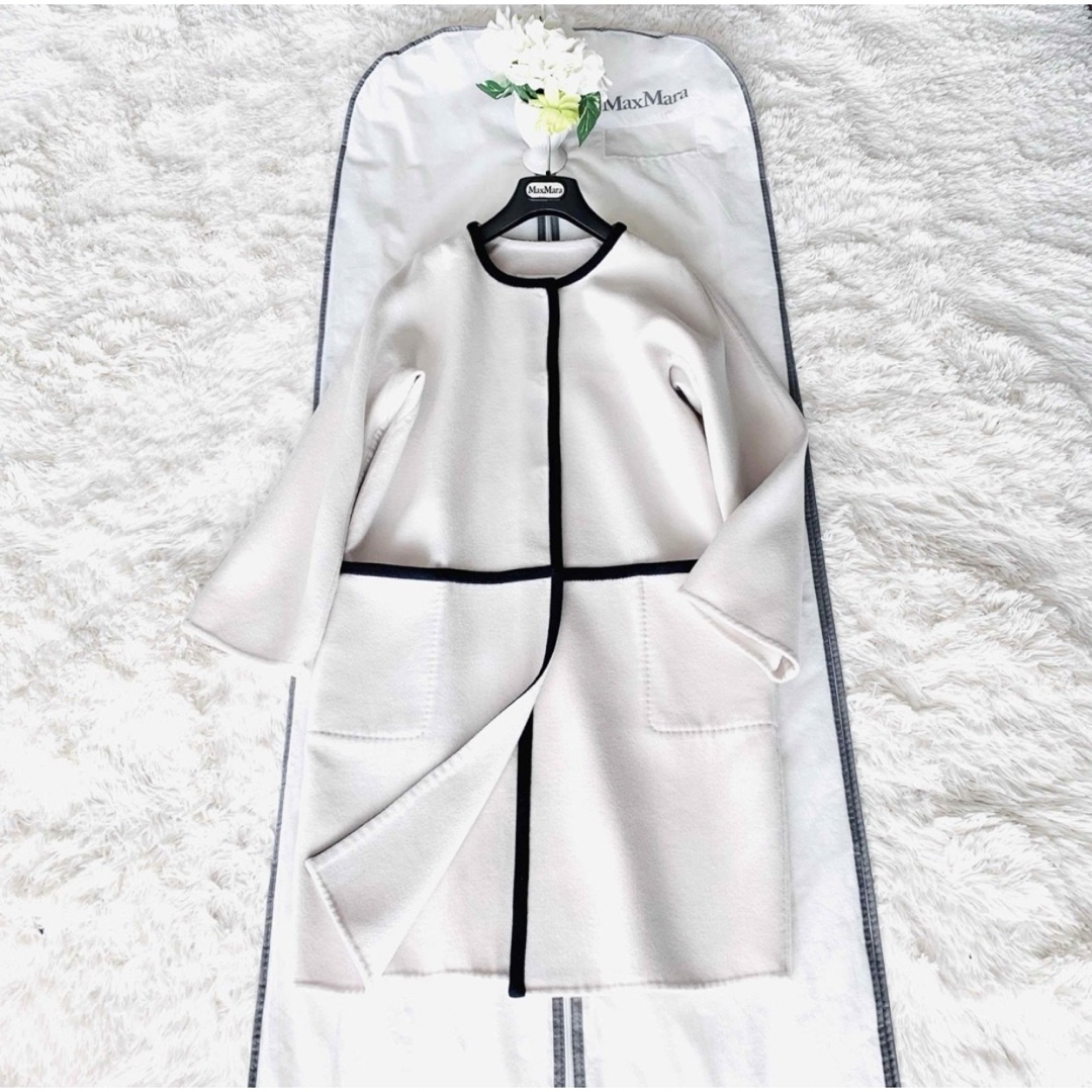 美品 MaxMara 定番型 ダブルブレスト ジャケット 羽織り-