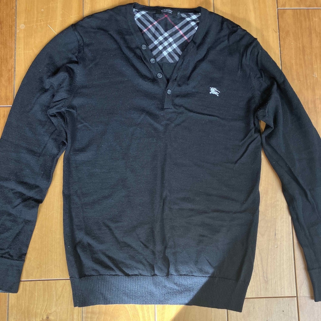 BURBERRY BLACK LABEL(バーバリーブラックレーベル)のBURBERRY  BLACK LABEL  長袖カットソー メンズのトップス(Tシャツ/カットソー(七分/長袖))の商品写真