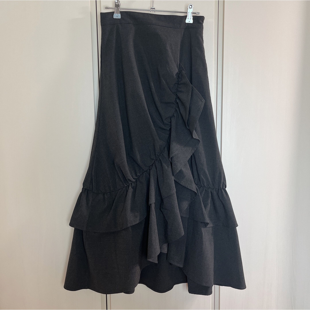 SLY ASYMMETRY FRILL SK アシンメトリー フリルスカート