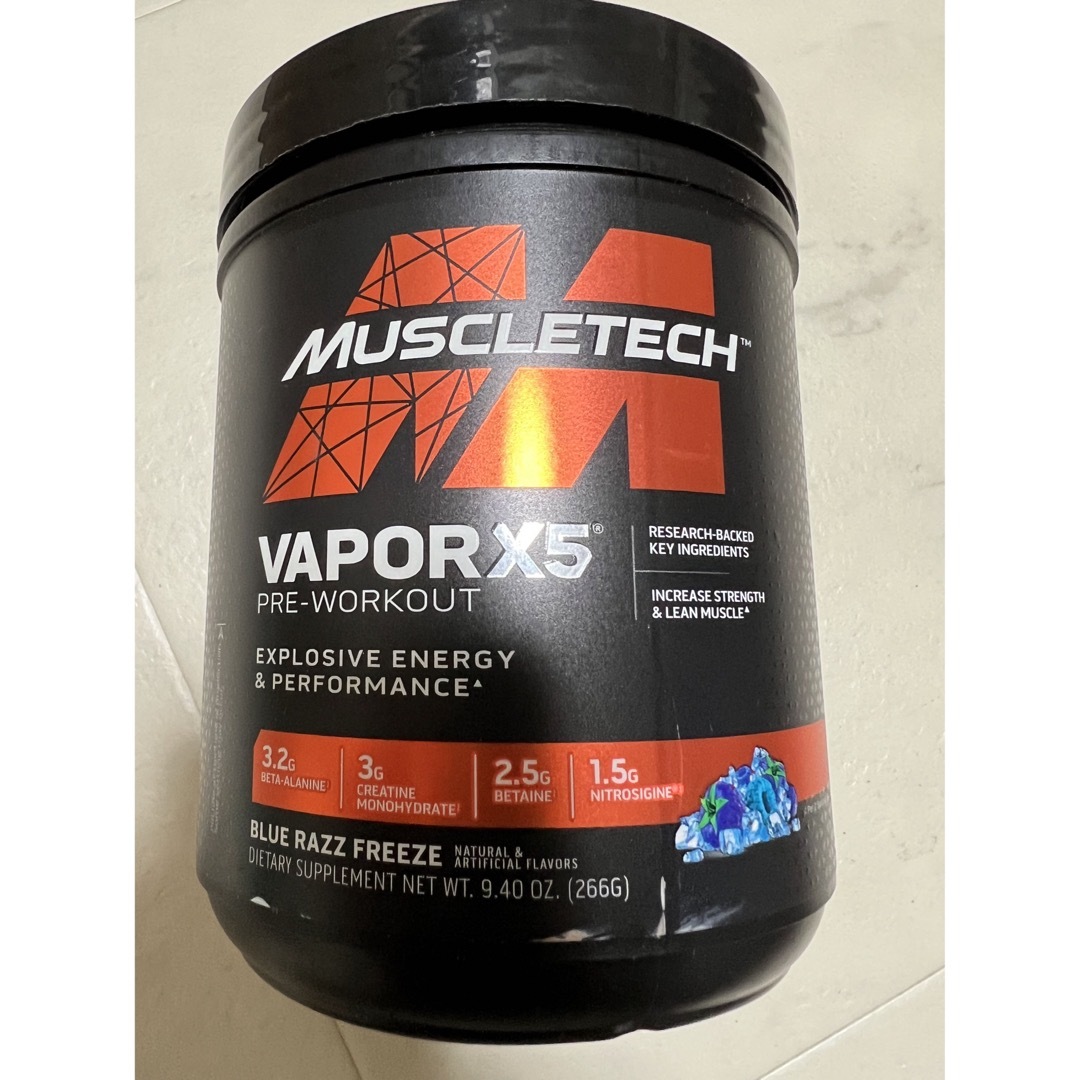 ニューパッケージMUSCLETECH VAPOR X5プレワークアウト　 食品/飲料/酒の健康食品(プロテイン)の商品写真