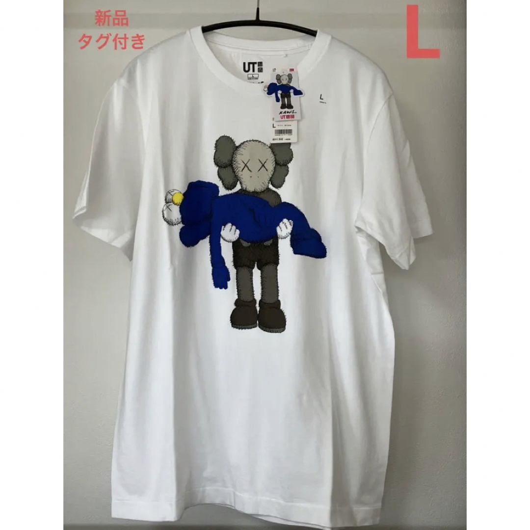 UNIQLO - 新品未使用タグ付き UNIQLO x KAWS コラボTシャツ L 白