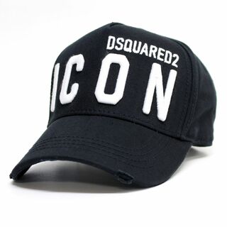 ディースクエアード(DSQUARED2)の送料無料 DSQUARED2 ディースクエアード BCM0412 05C00001 ブラック ICON ロゴ キャップ 帽子(キャップ)