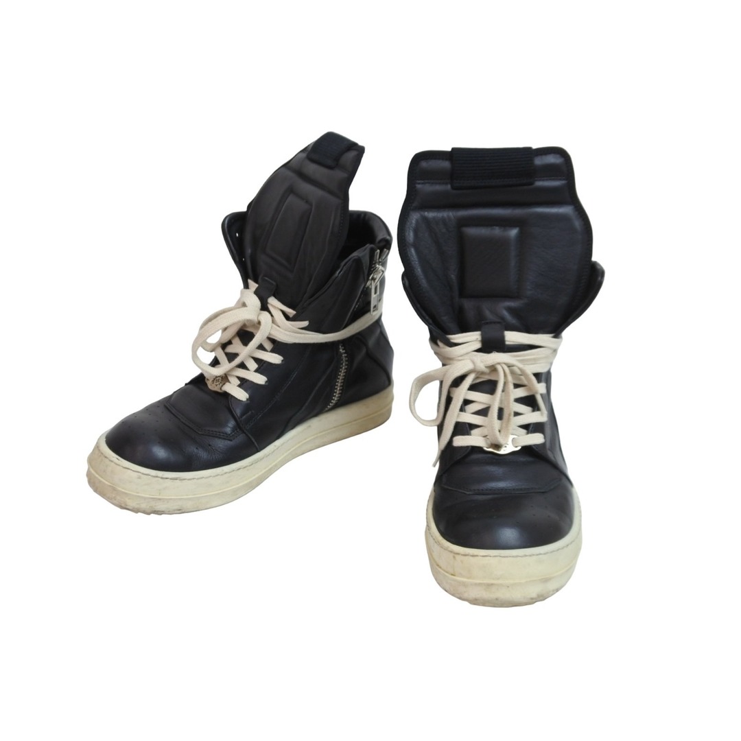 Rick Owens リックオウエンス スニーカー ジオバスケット ハイカット デュプレ カスタム ブラック レザー サイズ37 良品  53871