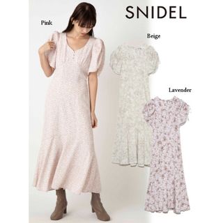 スナイデル(SNIDEL)のSNIDEL Sustainableバリエプリントワンピース(ロングワンピース/マキシワンピース)