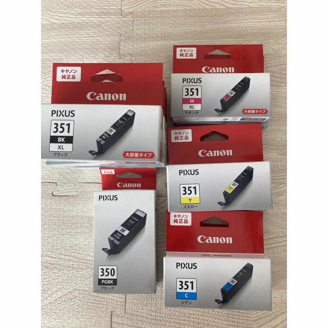 Canon(キヤノン)の新品　未使用　canon 350 351 pixies インク　期限切れ スマホ/家電/カメラのPC/タブレット(PC周辺機器)の商品写真