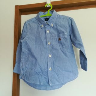 ベビーギャップ(babyGAP)のbabyGAP　ストライプ長袖シャツ　90　95(ブラウス)