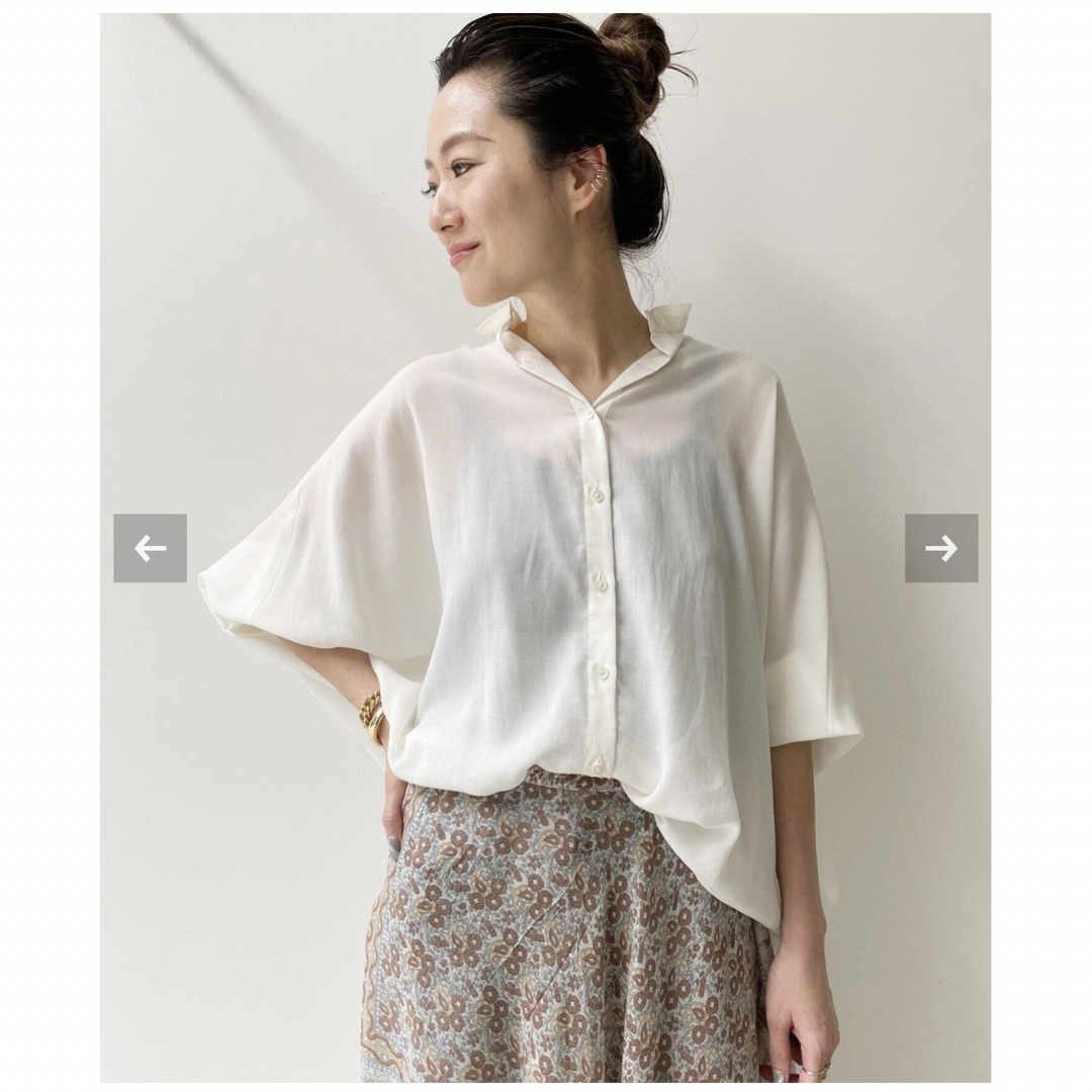 L'Appartement Dolmansleeve Sheer Blouse