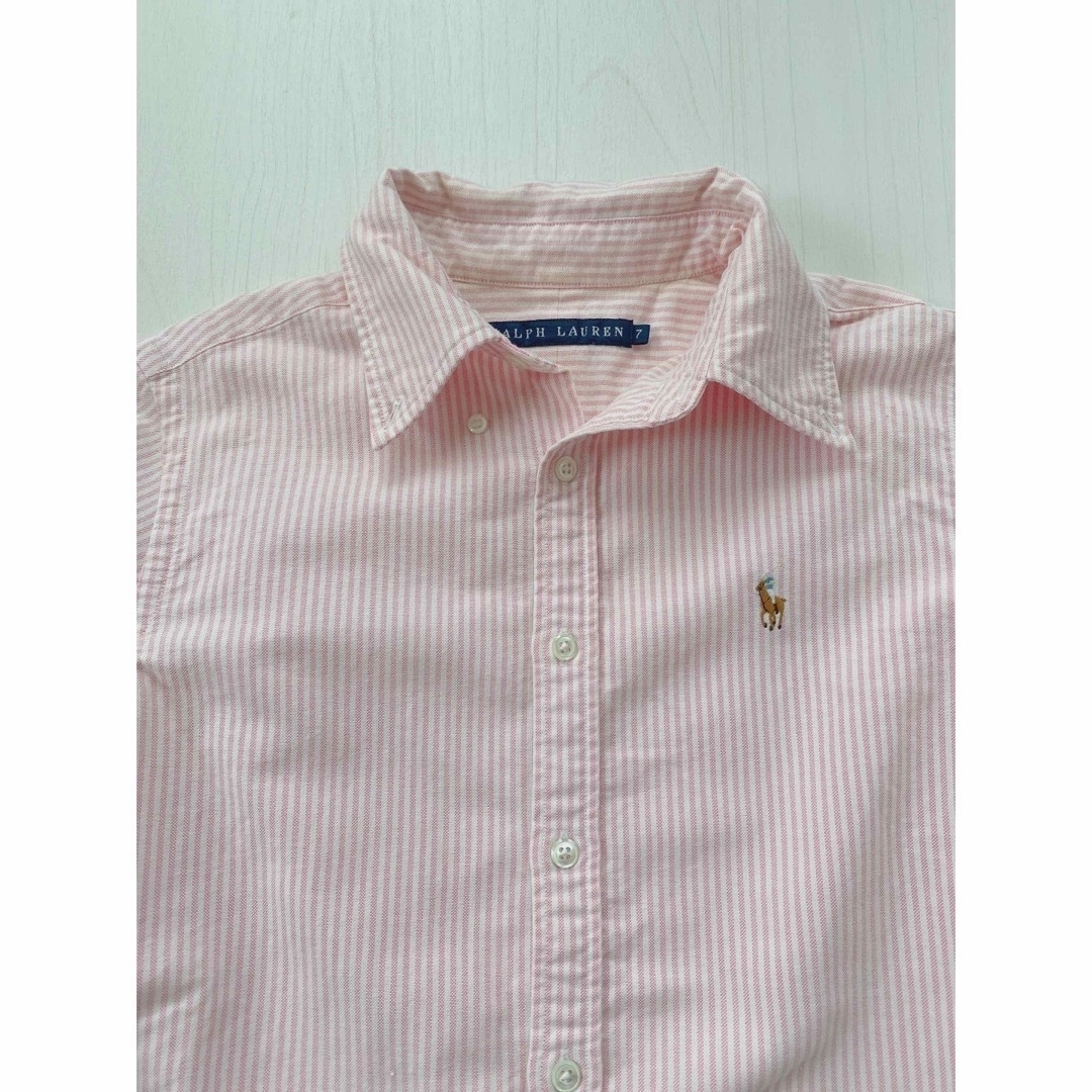 POLO RALPH LAUREN(ポロラルフローレン)のポロラルフローレン　ポロシャツ＆ストライプシャツ　2枚セット レディースのトップス(シャツ/ブラウス(半袖/袖なし))の商品写真